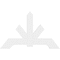 Ekena Millwork Vanguard Architectural Grade PVC Gable Bracket, 60"W x 37 1/2"H x 2"D x 6"F, 15/12 Pitch GBP060X38X0206VAN00 - alternate 2